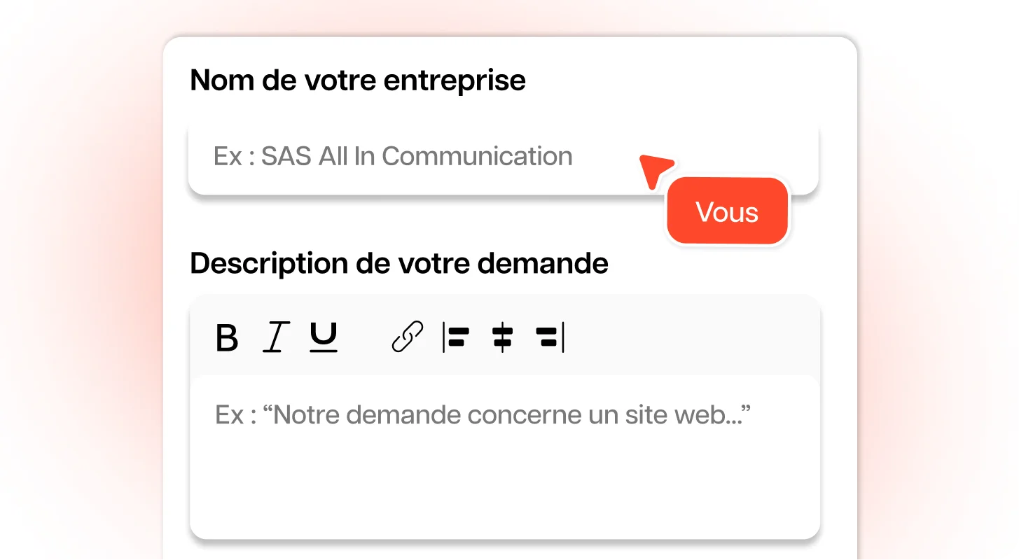 Formulaire de cadrage