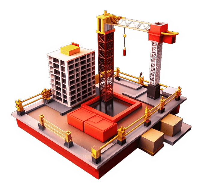 Illustration de chantier symbolisant la construction en cours de la page